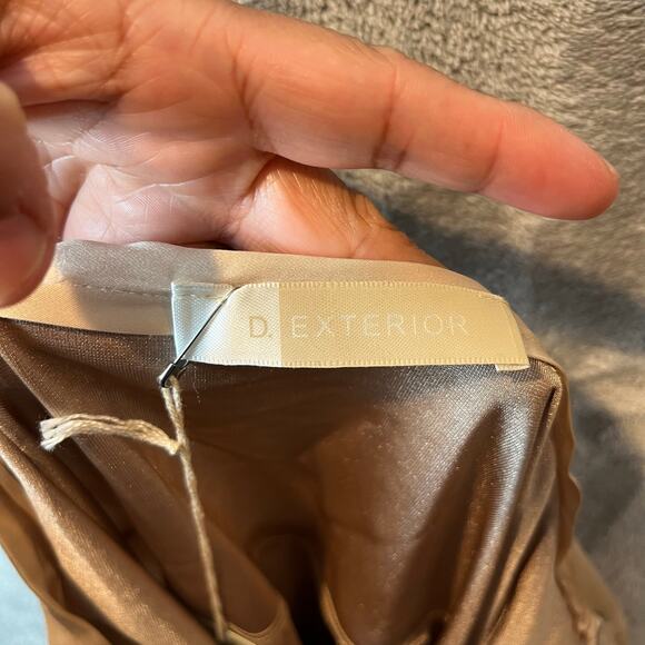 D. Exterior Y2K Midi Skirt Champagne Romantic Balletcore Fairy Grunge MD New - Picture 4 of 7